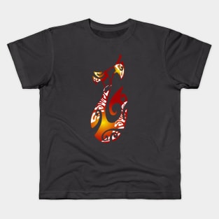 MATAU - Red (Fish hook) Kids T-Shirt